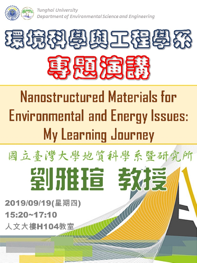 Nanostructured Materials for Environmental and Energy Issues: My Learning Journey